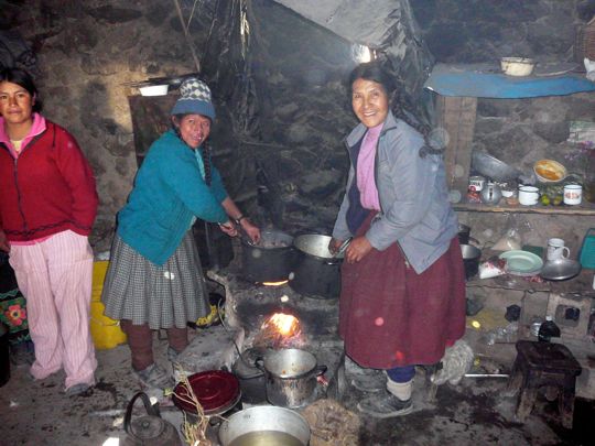 Cooking on the altiplano